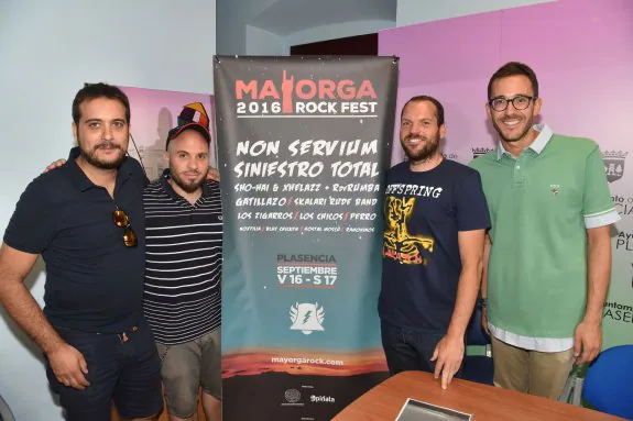 Presentación del cartel de la edición de 2016 del Mayorga Rock, que se celebró en la Torre Lucía. :: palma