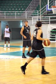 El jugador ya entrenó en el Multiusos ayer por la tarde. / JORGE REY