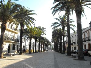 Uno de los paseos principales de Oliva de la Frontera. / P.MIRANDA