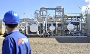 Imagen de la planta termosolar de La Garrovilla, la última en ser inaugurada en la región. ::                             J. V. ARNELAS