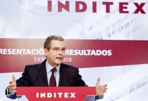 El consejero delegado y vicepresidente de Inditex, Pablo Isla. ::
EFE