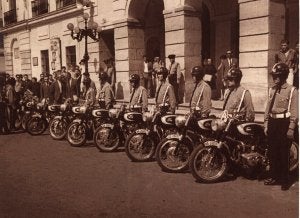 La Policía Local en blanco y negro