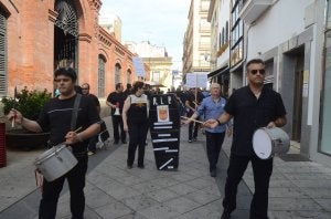 Protesta celebrada el pasado verano por la Policía Local contra las medidas del Ayuntamiento. ::                             BRÍGIDO