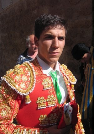 El novillero Pablo Santana en una imagen de archivo. ::                             CEDIDA