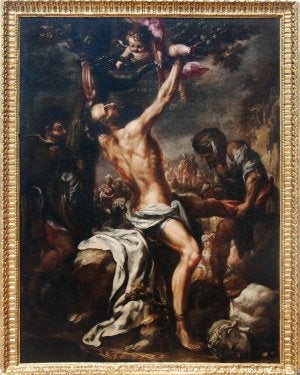 Cuadro del martirio de San Bartolomé de Valdés Leal. ::                             A. J. M.