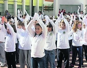 Los niños en el colegio 'Francisco Valdés' de Don Benito. ::
C.P.