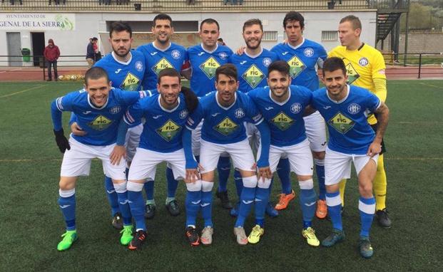 Once inicial del Zafra Atlético en el partido contra el Frexnense 
