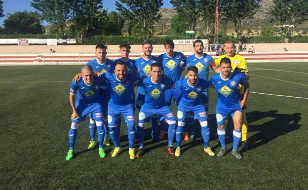 Once inicial del Zafra Atlético en el partido contra el CD San Serván 