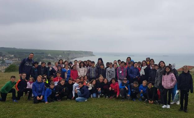Alumnos y profesores en el viaje 