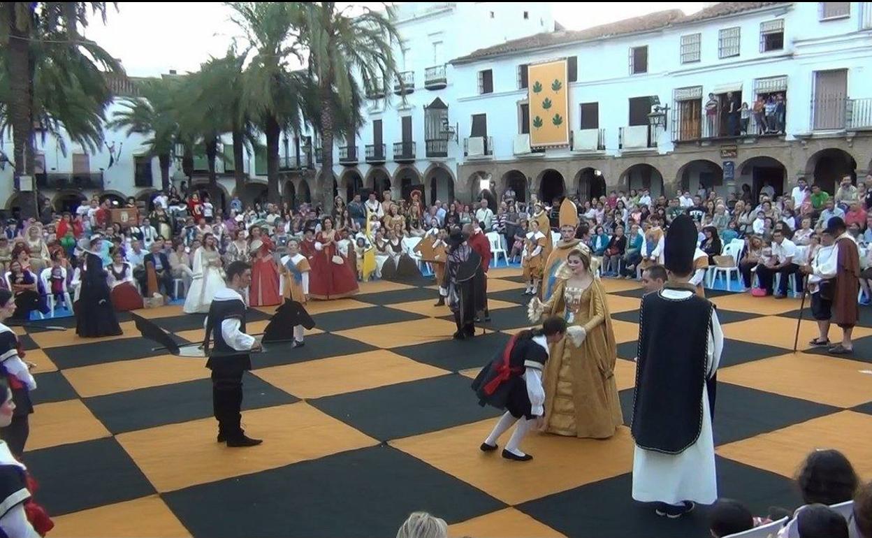 Una imagen del Ajedrez viviente 
