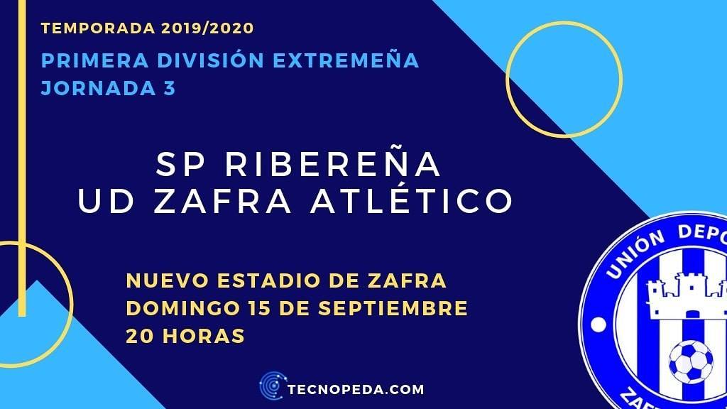 La UD Zafra Atlético recibirá este domingo en su estadio al SP Ribereña
