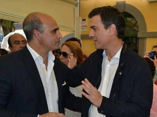 El alcalde de Zafra junto a Pedro Sáncez 