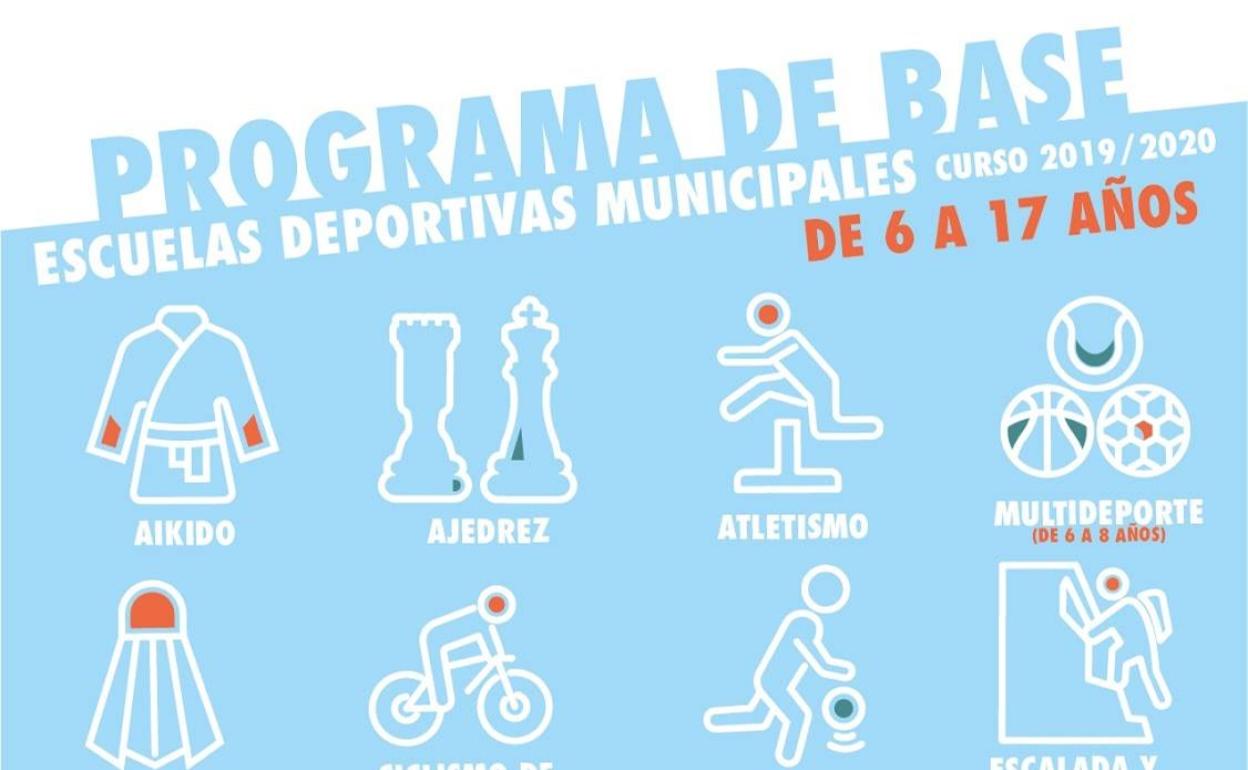 El plazo de inscripción en las escuelas deportivas estará abierto hasta el 31 de octubre