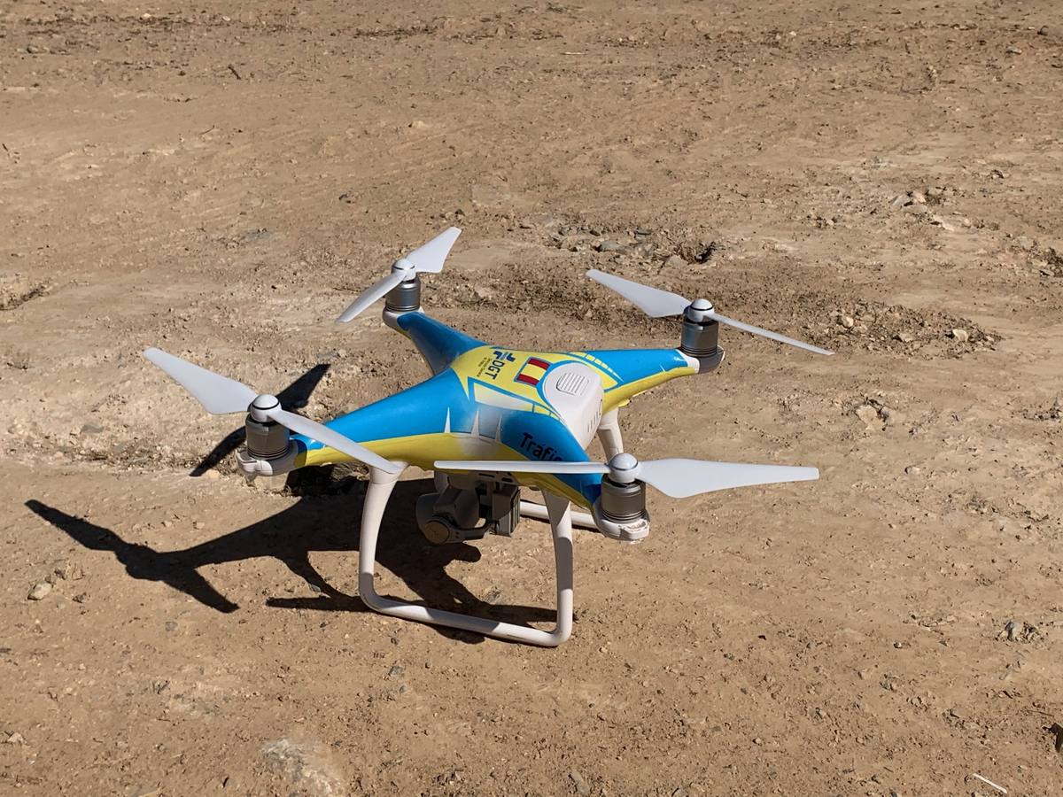 Éste es el dron que se ha encargado de las misiones de vigilancia y control 