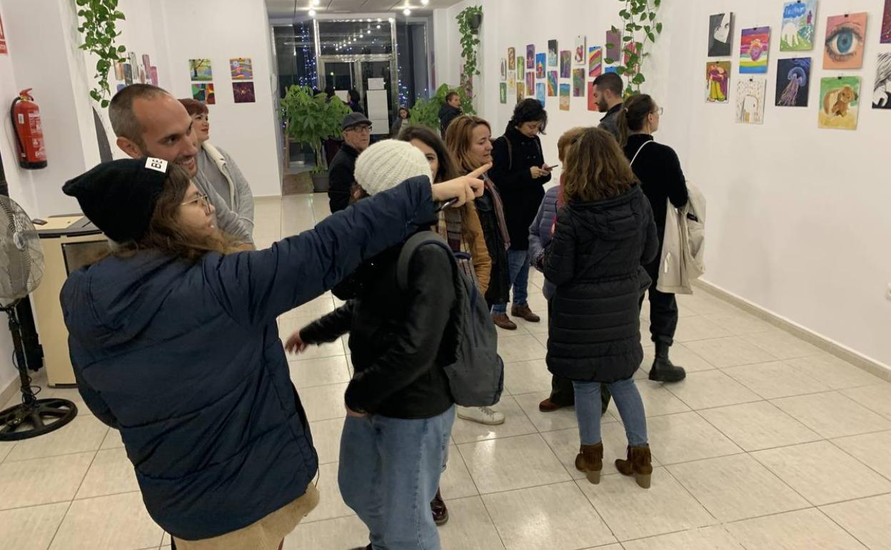 La exposición se instaló en la propia escuela 