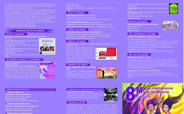 Tr´tico con als actividades