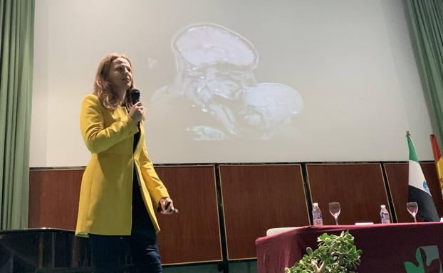 Marta Navarrete durante su conferencia 