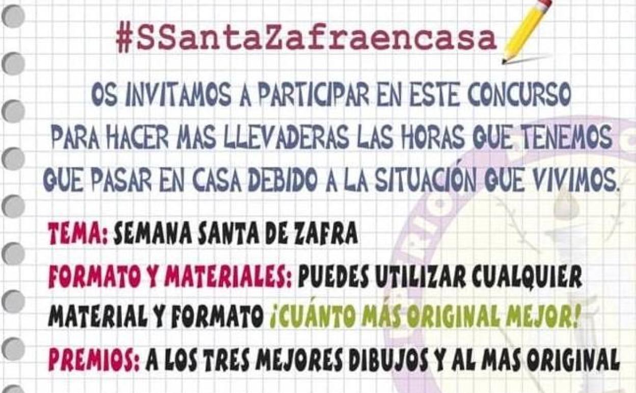 La Junta Superior de Cofradías ha convocado un concurso de dibujo para los más pequeños