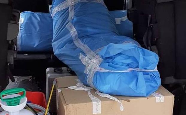 El material llegó este domingo 