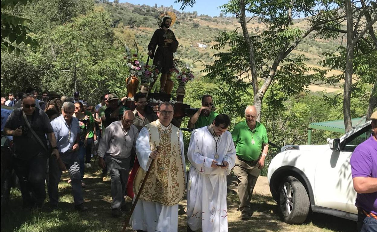 Procesión de San Isidro en 2010 por el entorno de Belén 