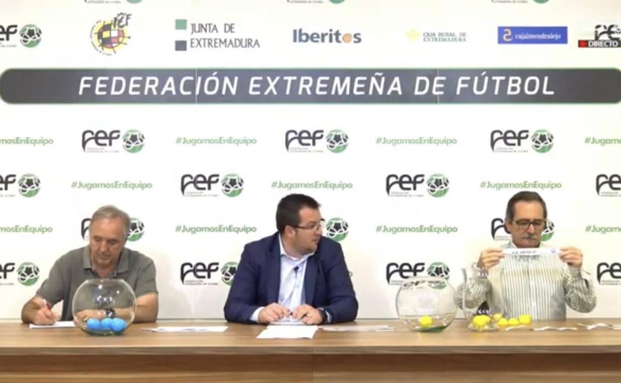 Sorteo de la Federación Extremeña de Fútbol 