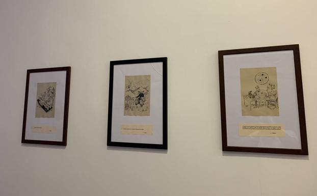 Tres de las láminas expuestas 