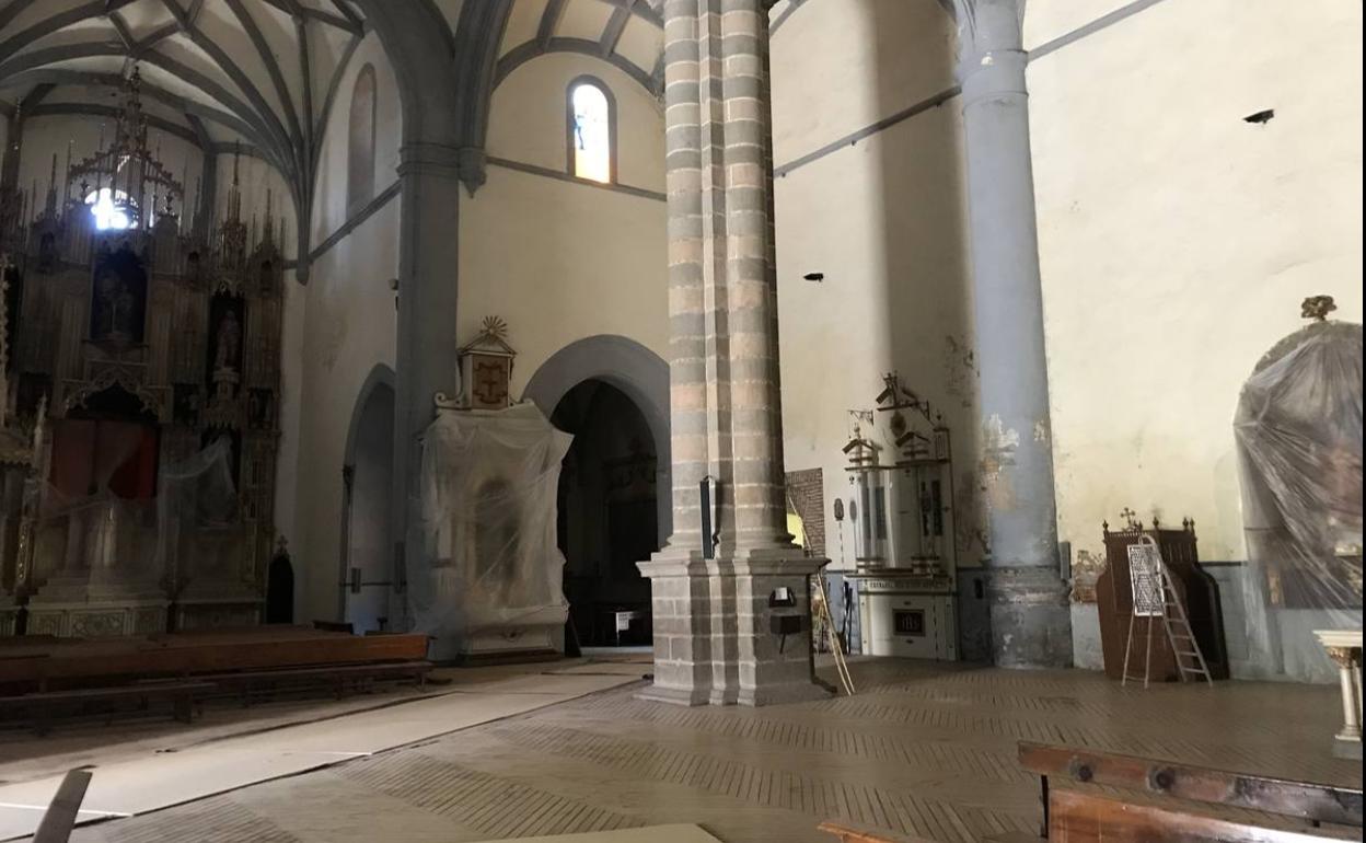 La obra de rehabilitación de la iglesia del Cristo del Rosario aún necesita 230.000 euros para su finalización
