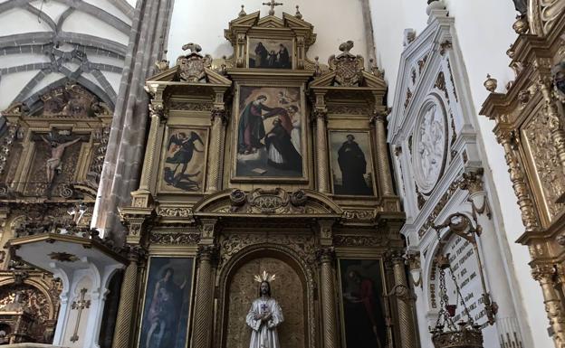 Retablo original de Zurbarán donde originariamente estaba la Virgen de los REmedios 