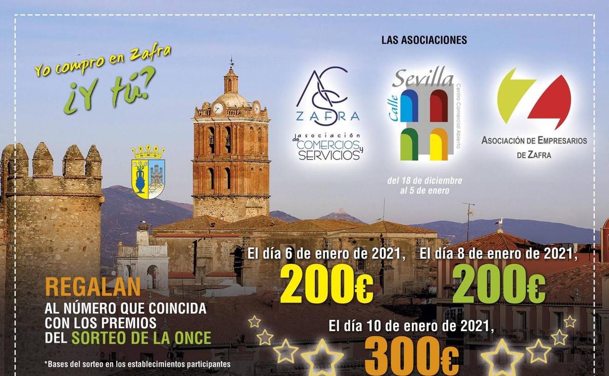 Ya se conocen los dos números agraciados con 200 euros de la campaña comercial de Navidad 2020 'Yo compro en Zafra ¿Y tú?'