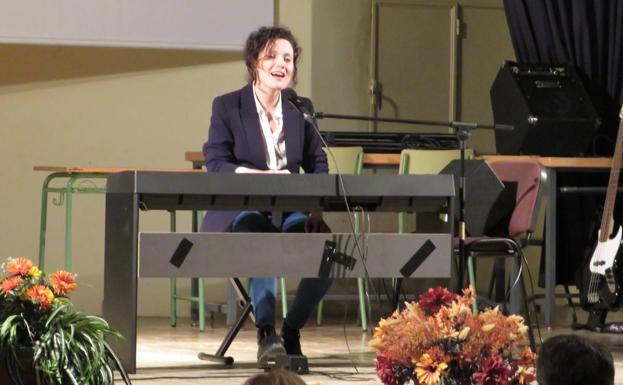 Sheila Blanco durante el concierto-recital 