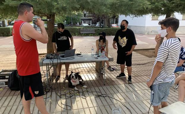 Uno de los talleres en la Plaza Villa de Madrid 