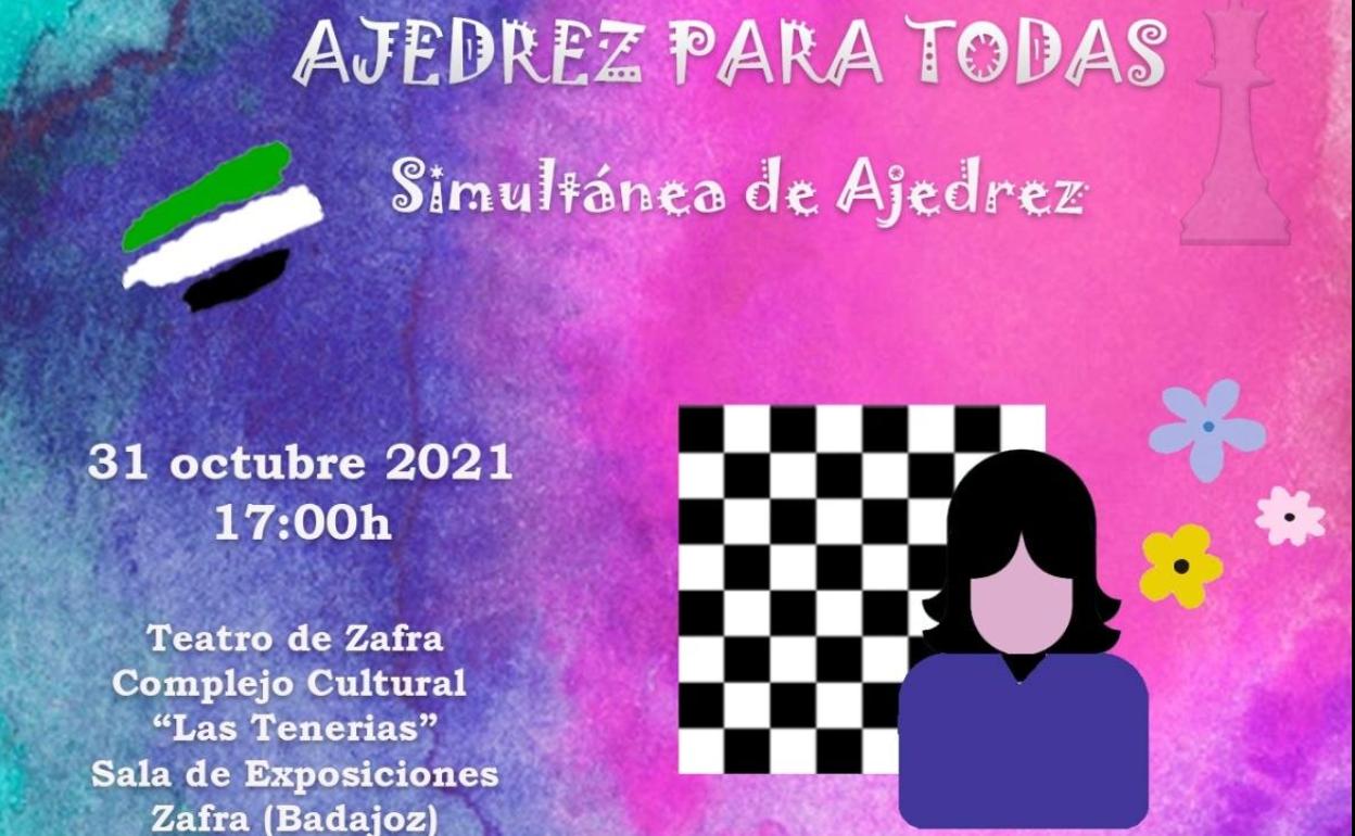 Zafra ha sido elegida como sede extremeña del evento nacional 'Ajedrez para Todas' de este domingo