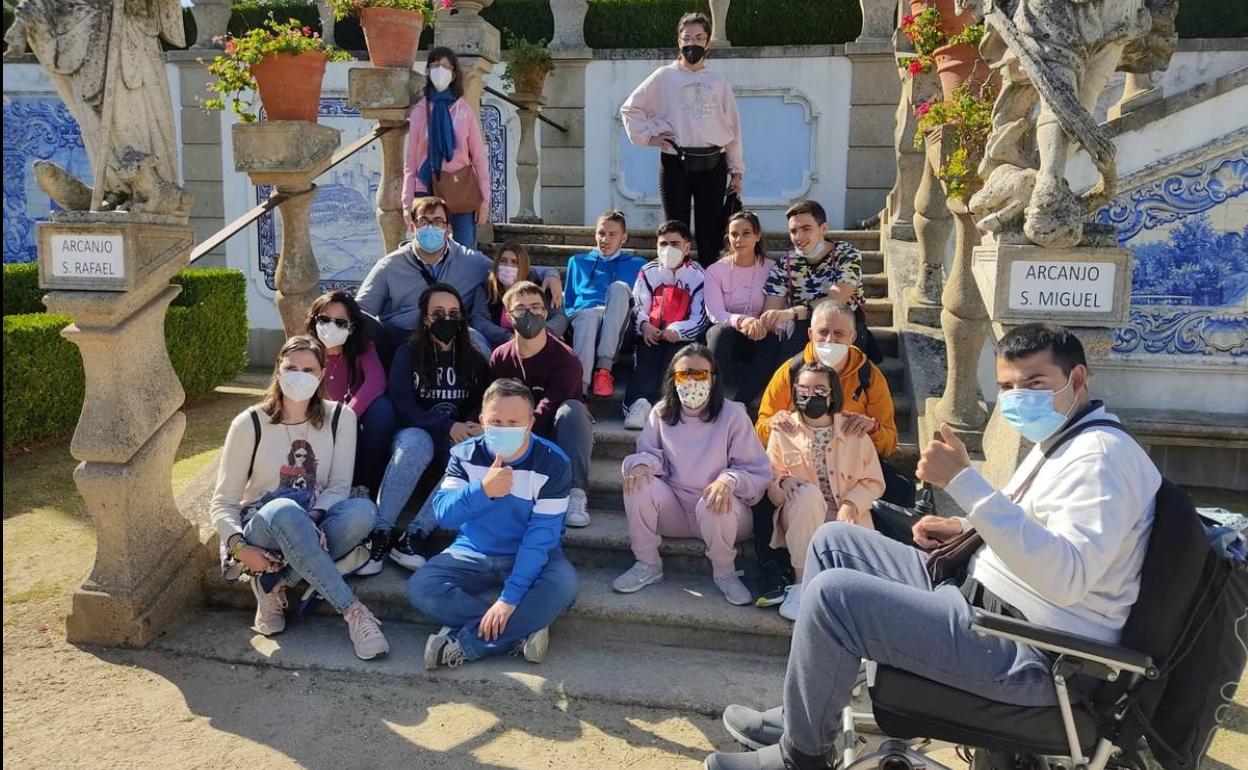 Algunos de los ussuarios de Aimcoz que articiparn en el viaje 