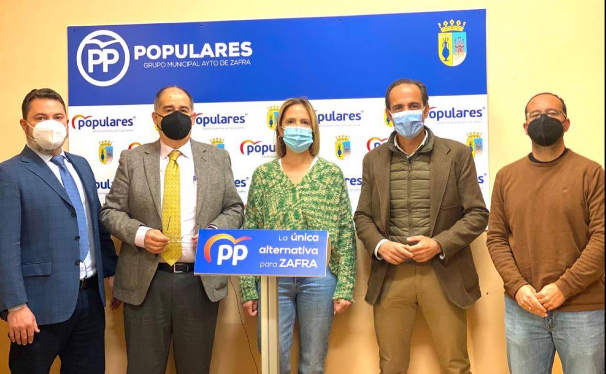 Asistentes a la rueda de prensa de presentación de las enmiendas 