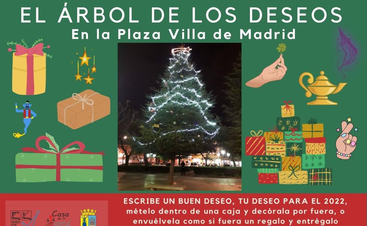 El abeto de la Plaza de la Villa volverá a cargarse de buenos deseos