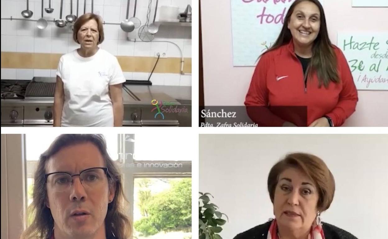 Alginos de los voluntarios que aparecen en el vídeo 