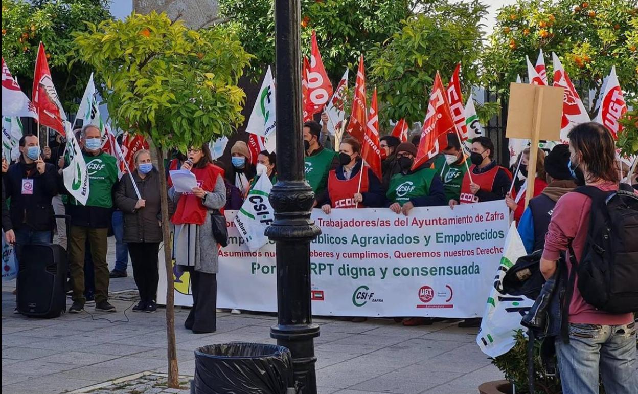 Cuarta concentración de los empleados municipales 