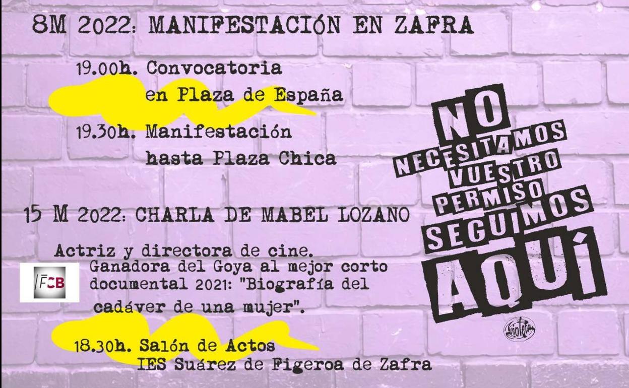 Zafra Violeta convoca su Marcha 8M por el Día Internacional de la Mujer