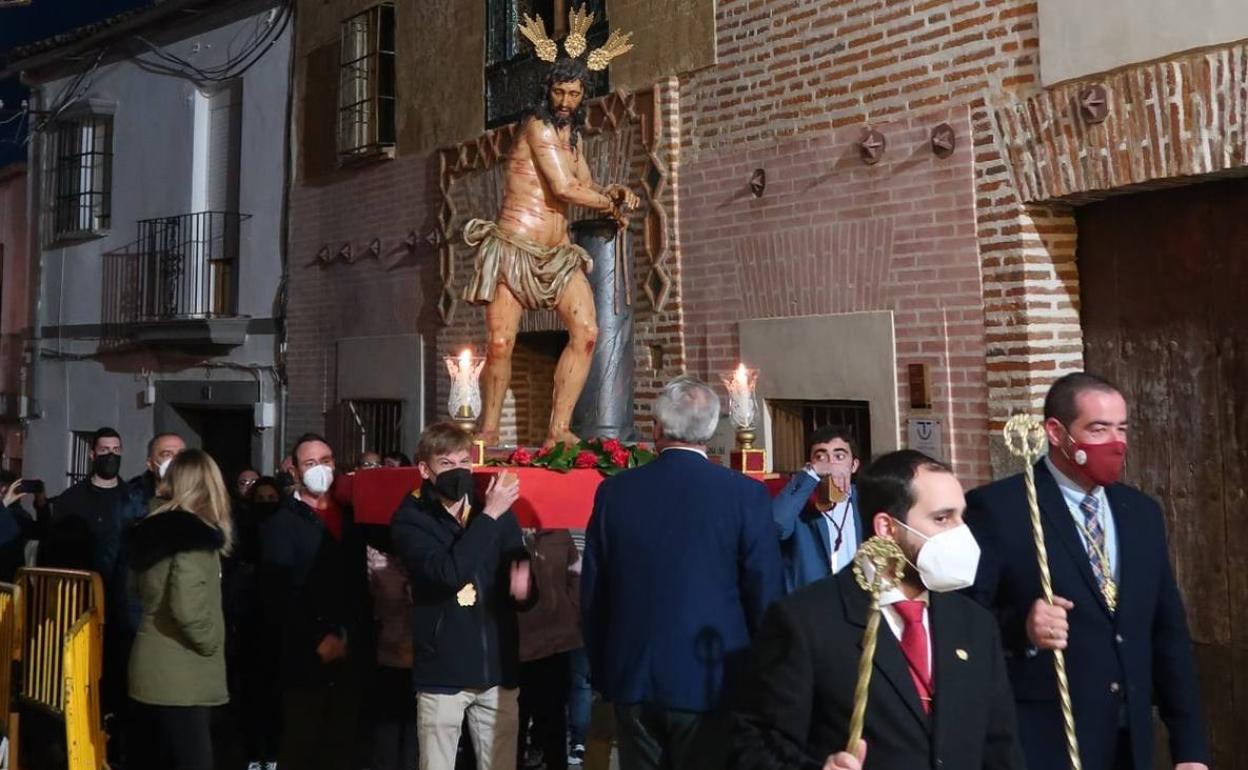 Jesús Amarrado a la Columna ya está en La Candelaria para sus cultos extraordinarios