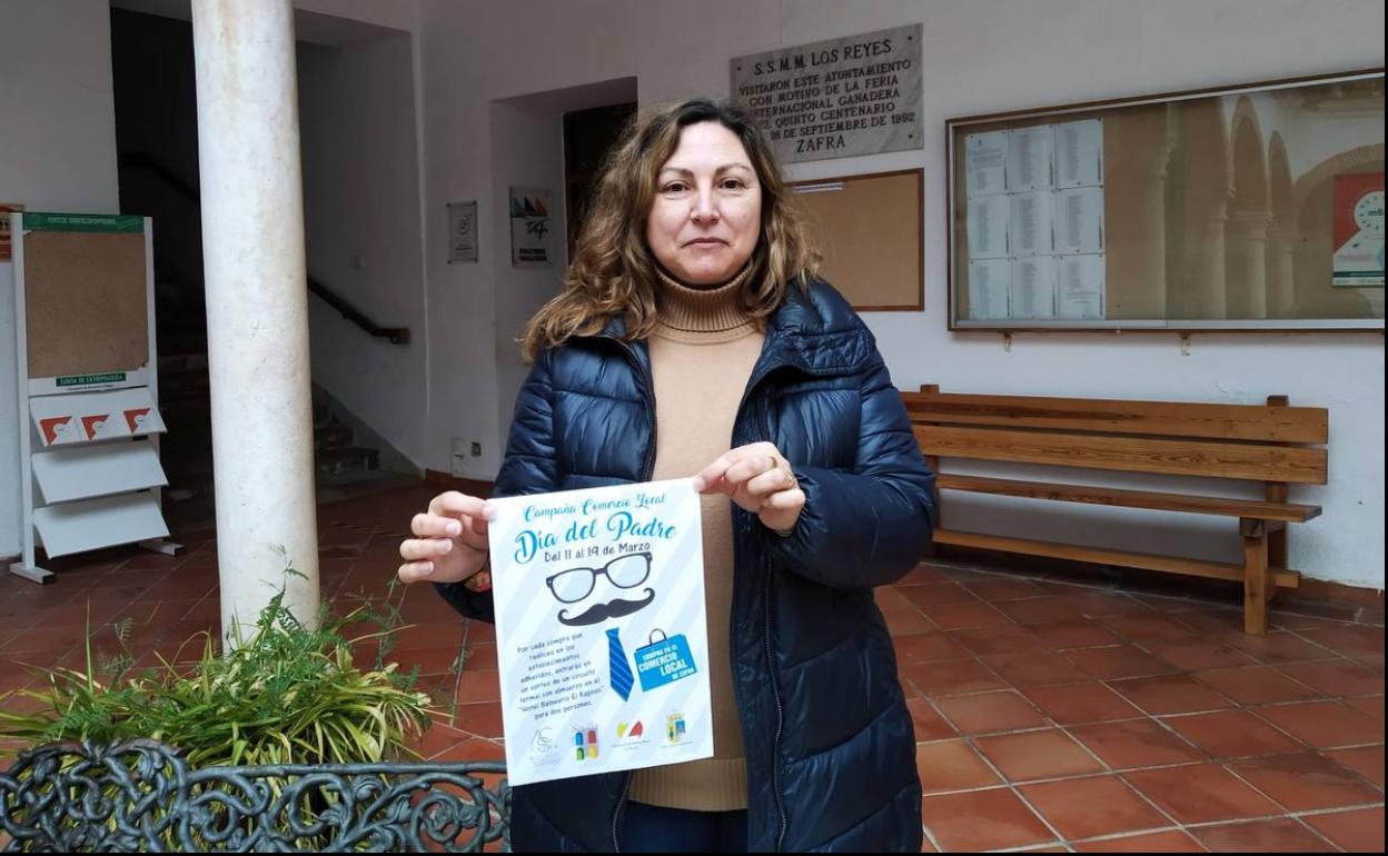 La dinamizadora comercial. Eva Soto, presentó esta campaña 