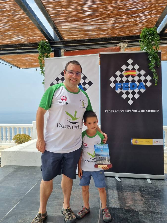 Hugo Pérez Solanas, hijo del Gran Maestro zafrense Manuel Pérez Candelario, subcampeón de España sub-7