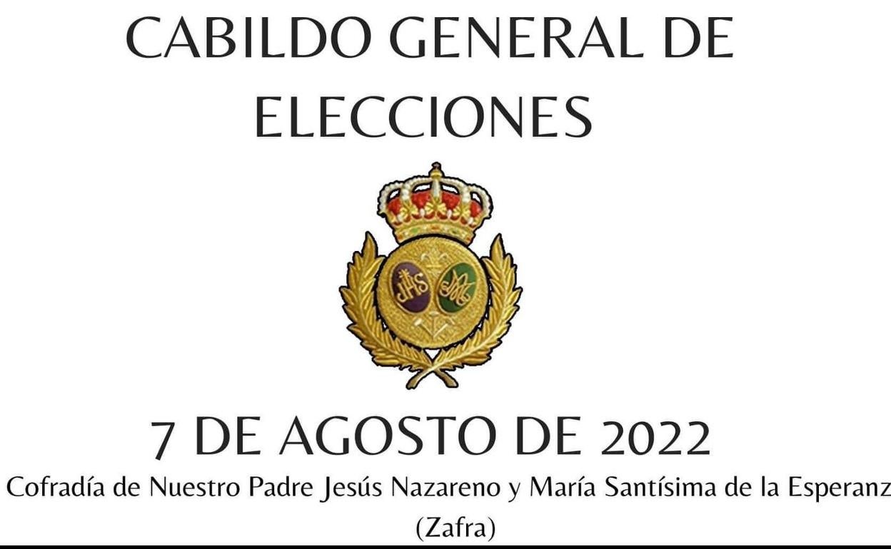 La Cofradía del Nazareno y la Esperanza inicia el proceso para elegir nuevo hermano mayor
