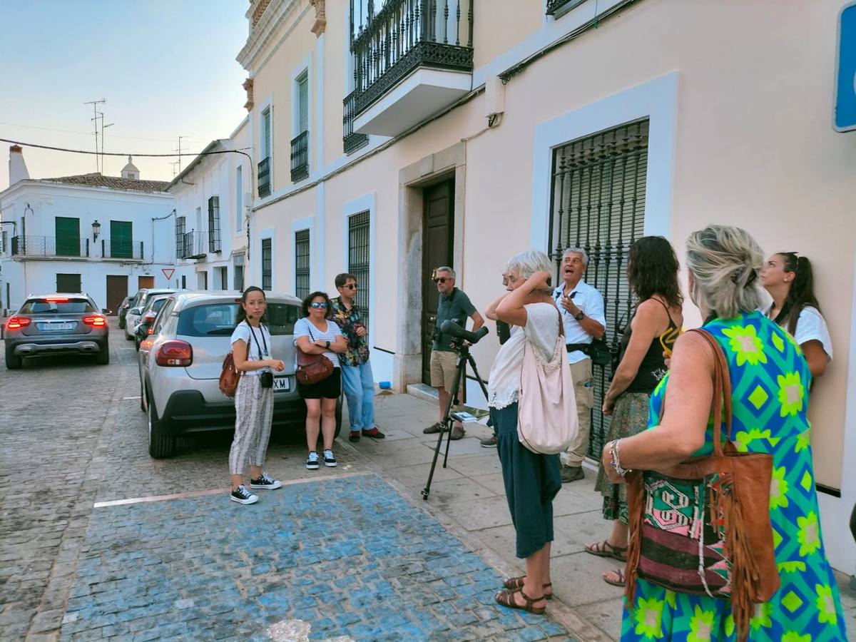 Algunos de los participantes en la primera de las rutas desarrollada en Zafra 