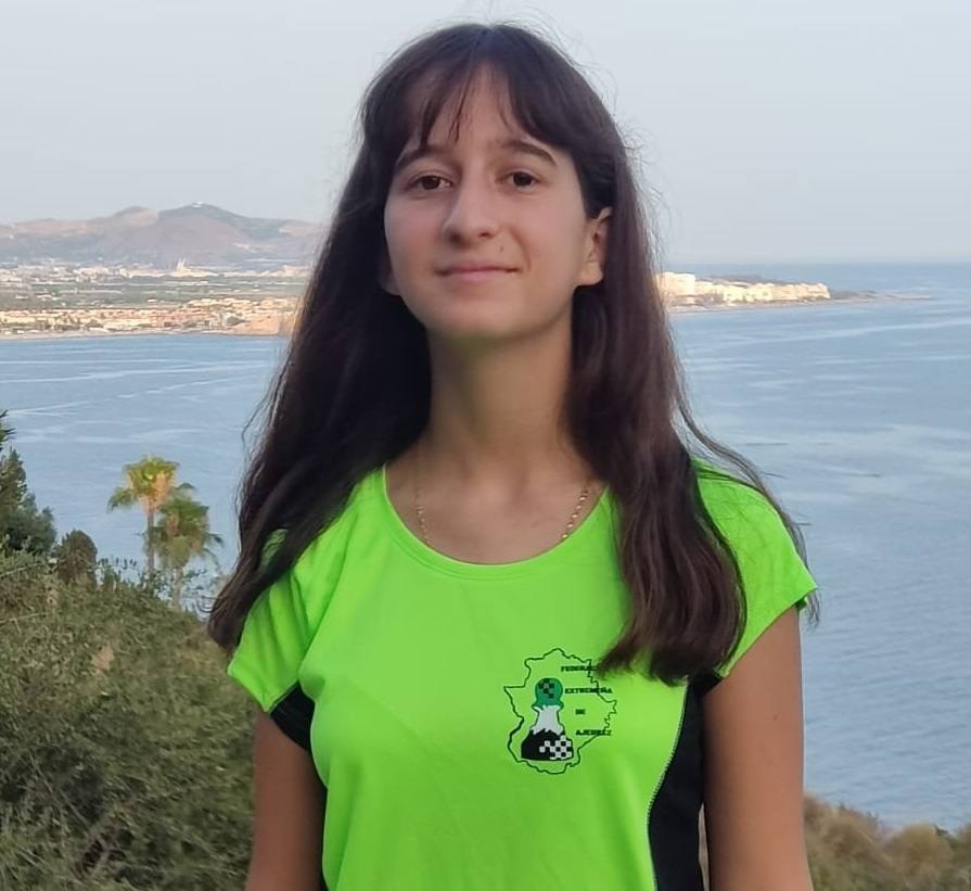 Pilar Díaz, miembro del Club de Ajedrez Ruy Pérez 