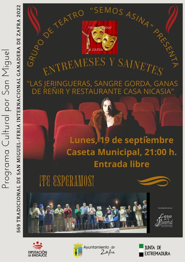 Cartel anunciador de la obra 