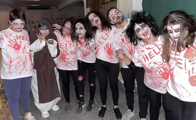 Algunos de los participantes en la actividad 