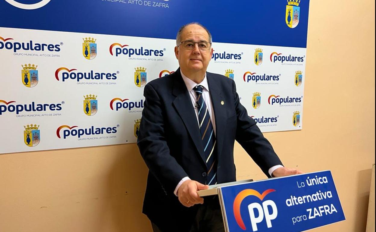 Juan Carlos Fernández durante la rueda de prensa 