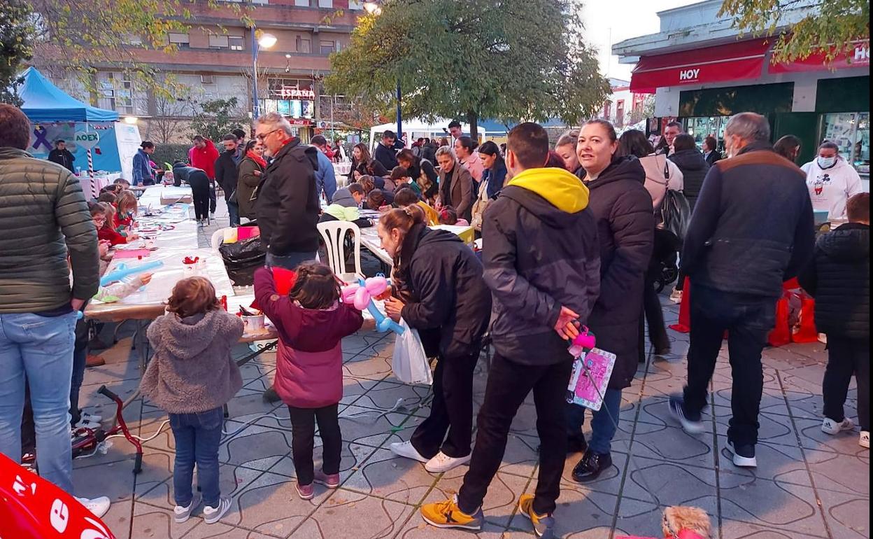 Ambiente en una de las zonas del Merkajoven 