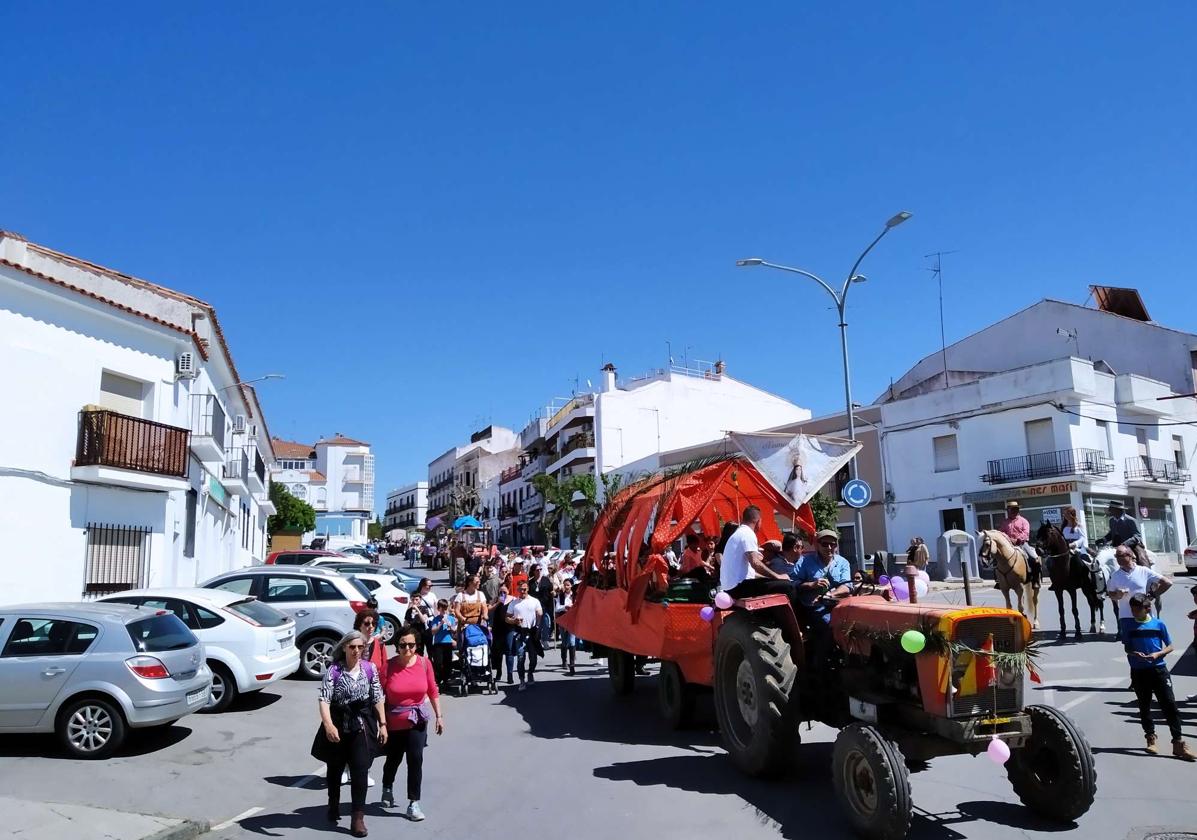 Los peregrinos camino de la pradera