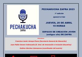 Nace Pechakucha Zafra, un proyecto educativo innovador promovido por un profesor del IES Suárez de Figueroa